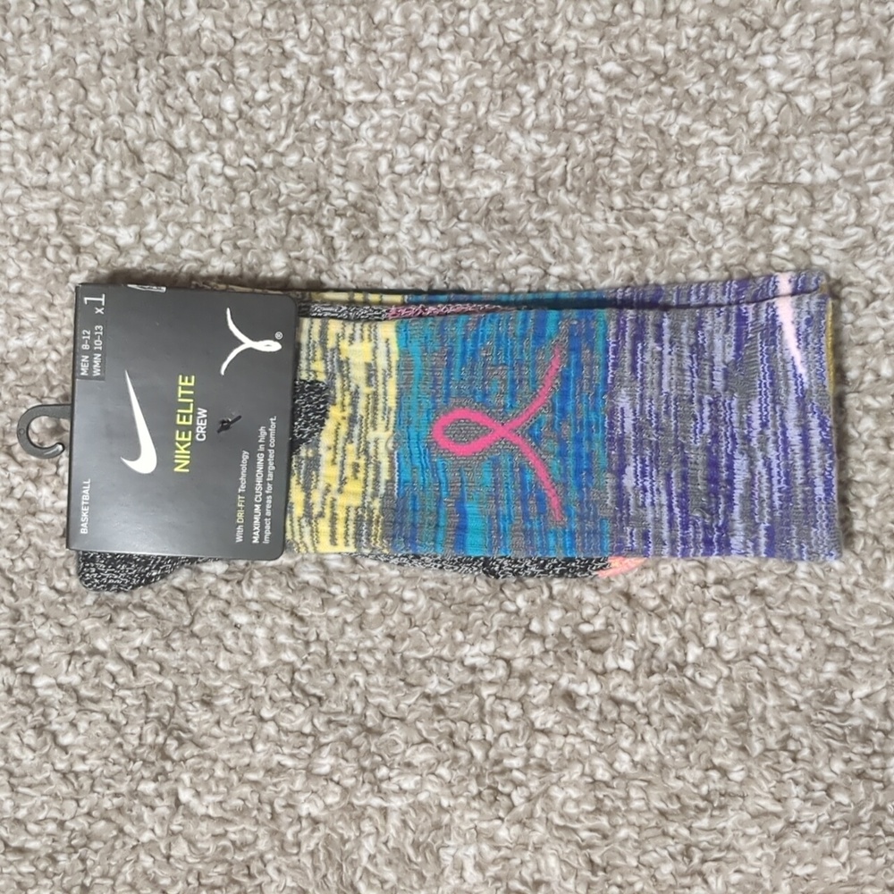 NIKE ELITE CREW KAY YOW Basketball Socks DR1864-019 Size L